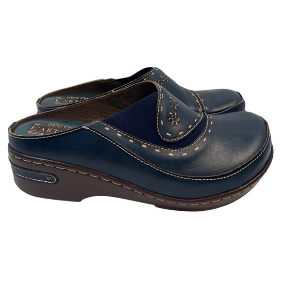 L'Artiste by Spring Step Women's Chino Clog Navy Size 42 - Picture 2 of 11